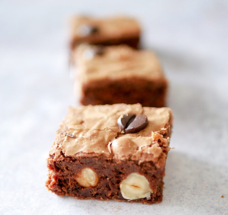 brownies noisette et gianduja