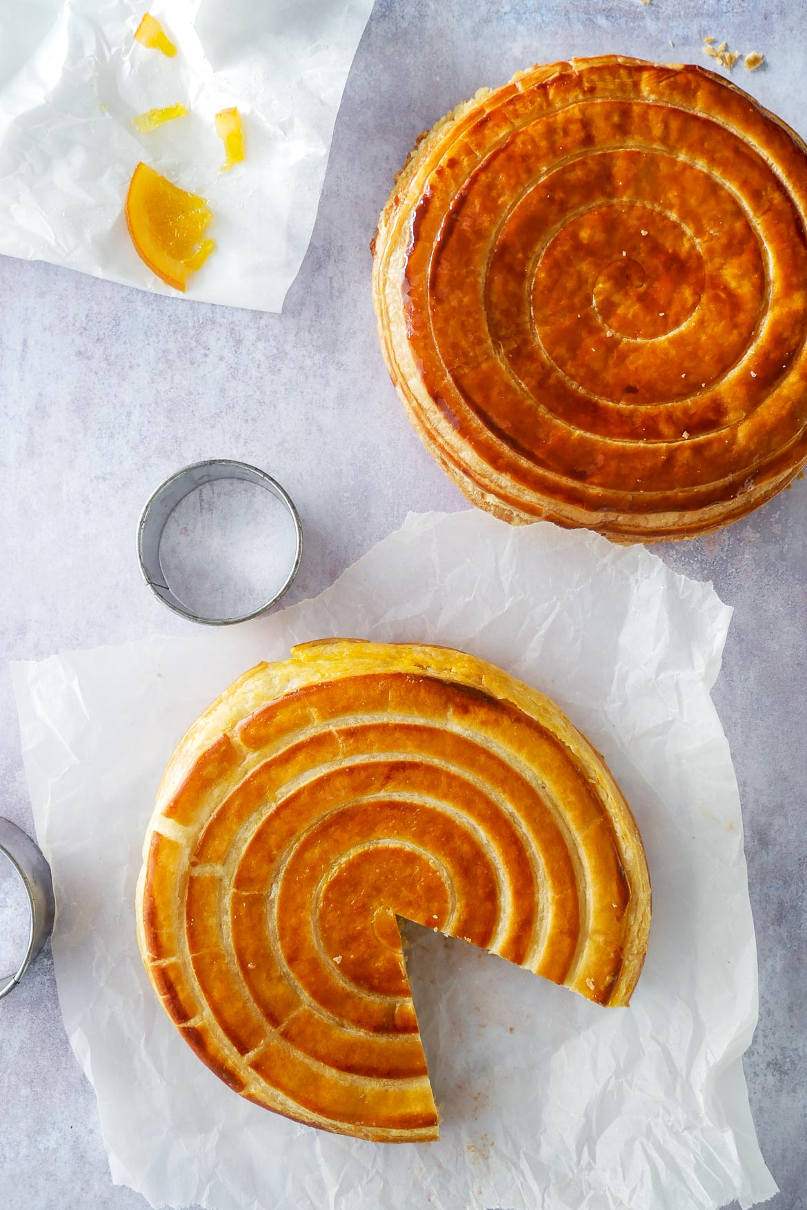 galette des rois orange tourbillon