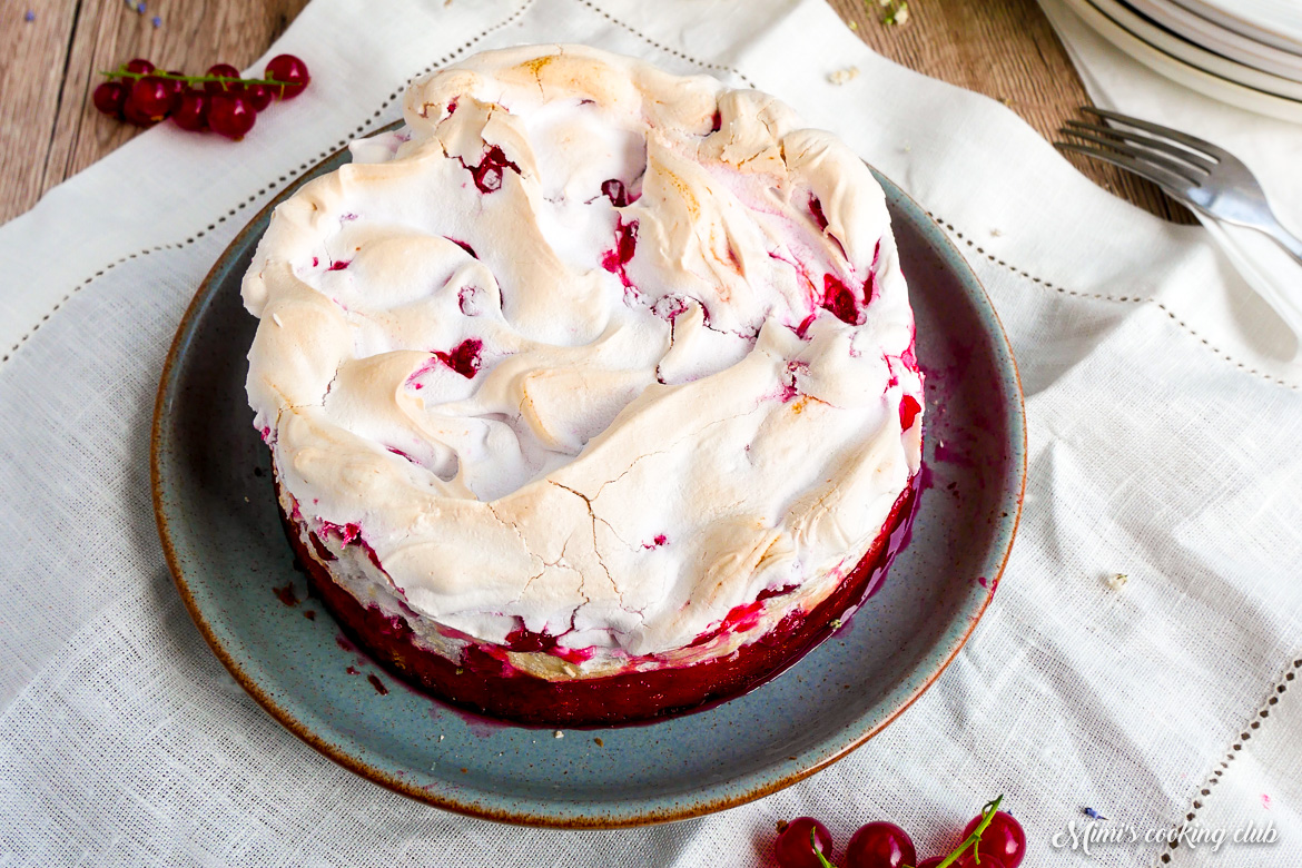 tarte aux groseilles meringuée