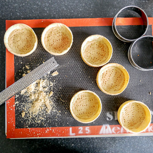 Tartelettes cheesecakes au chocolat Dulcey