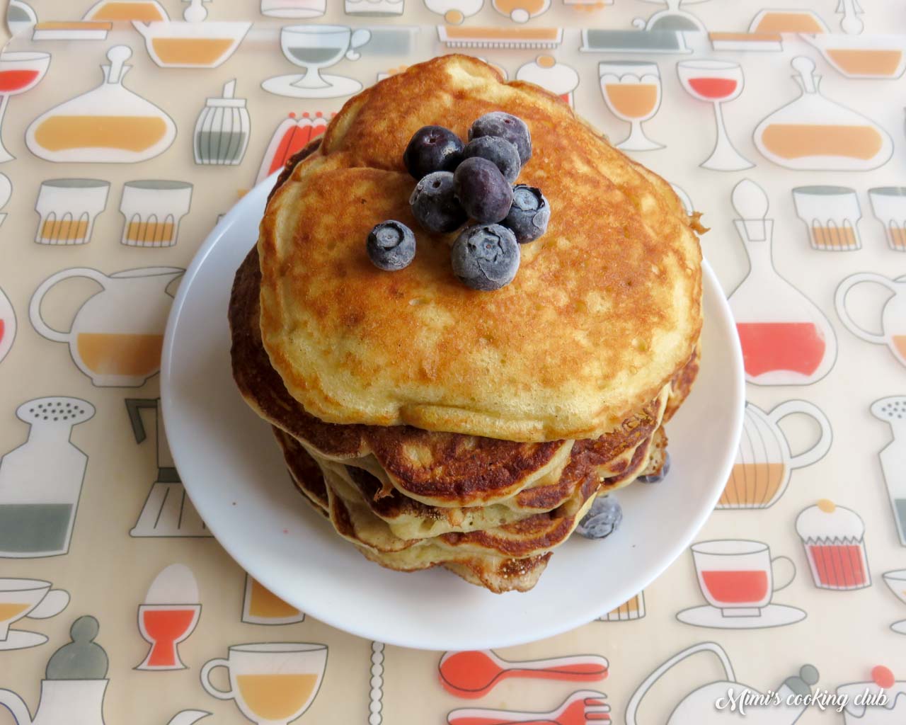 Pancakes aux myrtilles de Martha Stewart