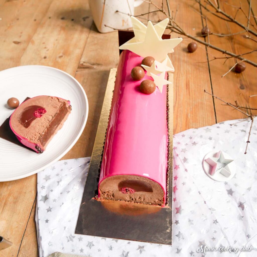 buche de noel framboise et chocolat