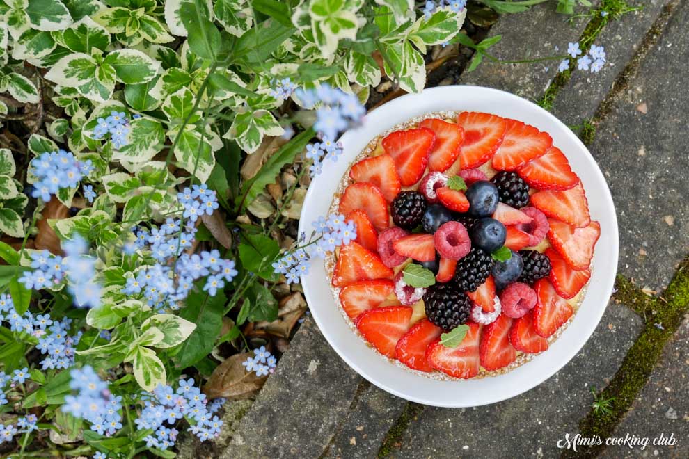 Crumble aux fruits rouges pour la fête des mères