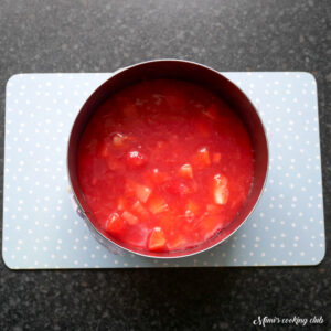 entremets fraise citron vert