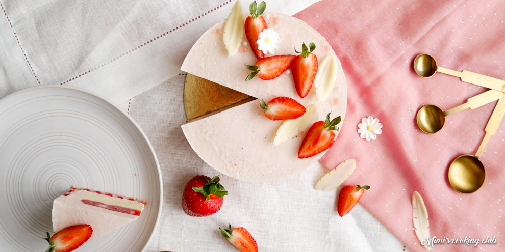 entremets fraise citron vert