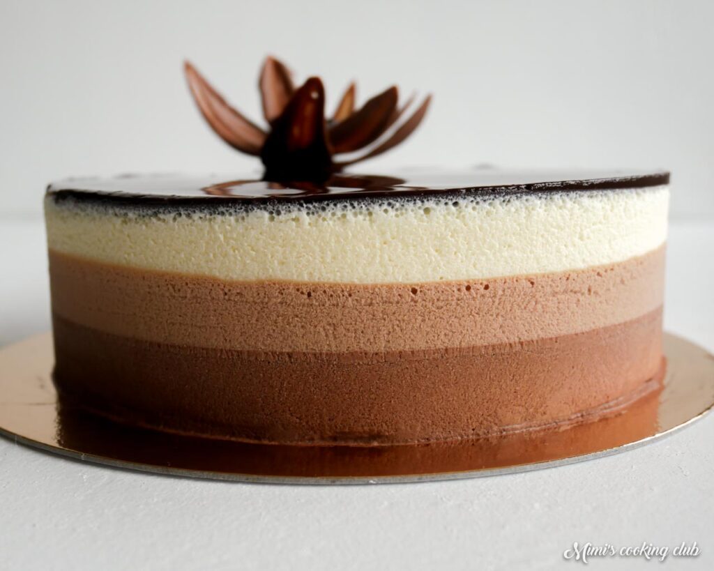 entremets trois chocolats valrhona