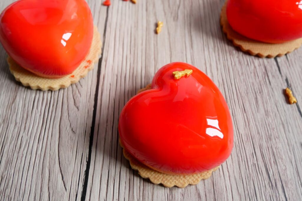 Le moule coeur silicone spécial entremets de Saint-Valentin