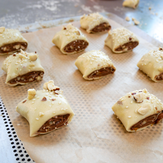 petits roulés choco et noisette Ottolenghi