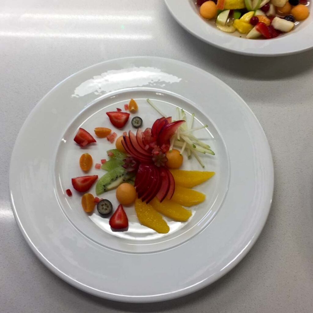 L'assiette de fruits du chef