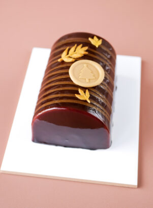 La bûche Choco Pistache