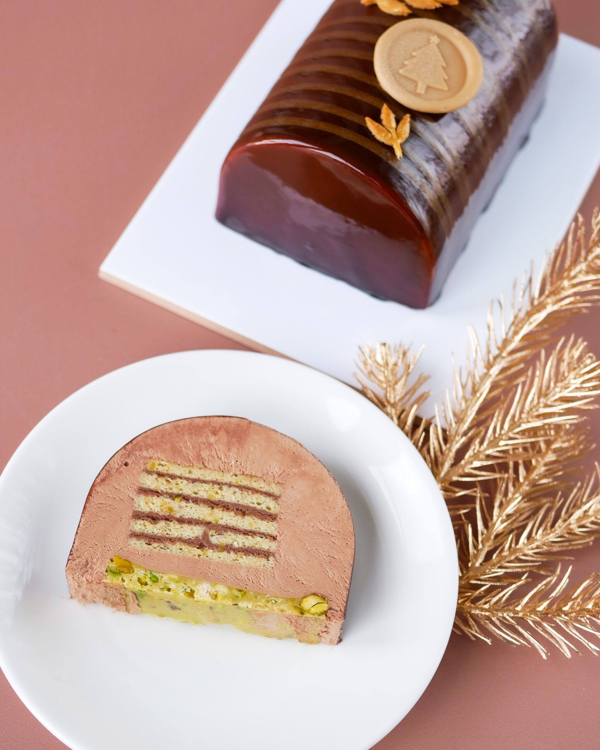 La bûche Choco Pistache – Image 4