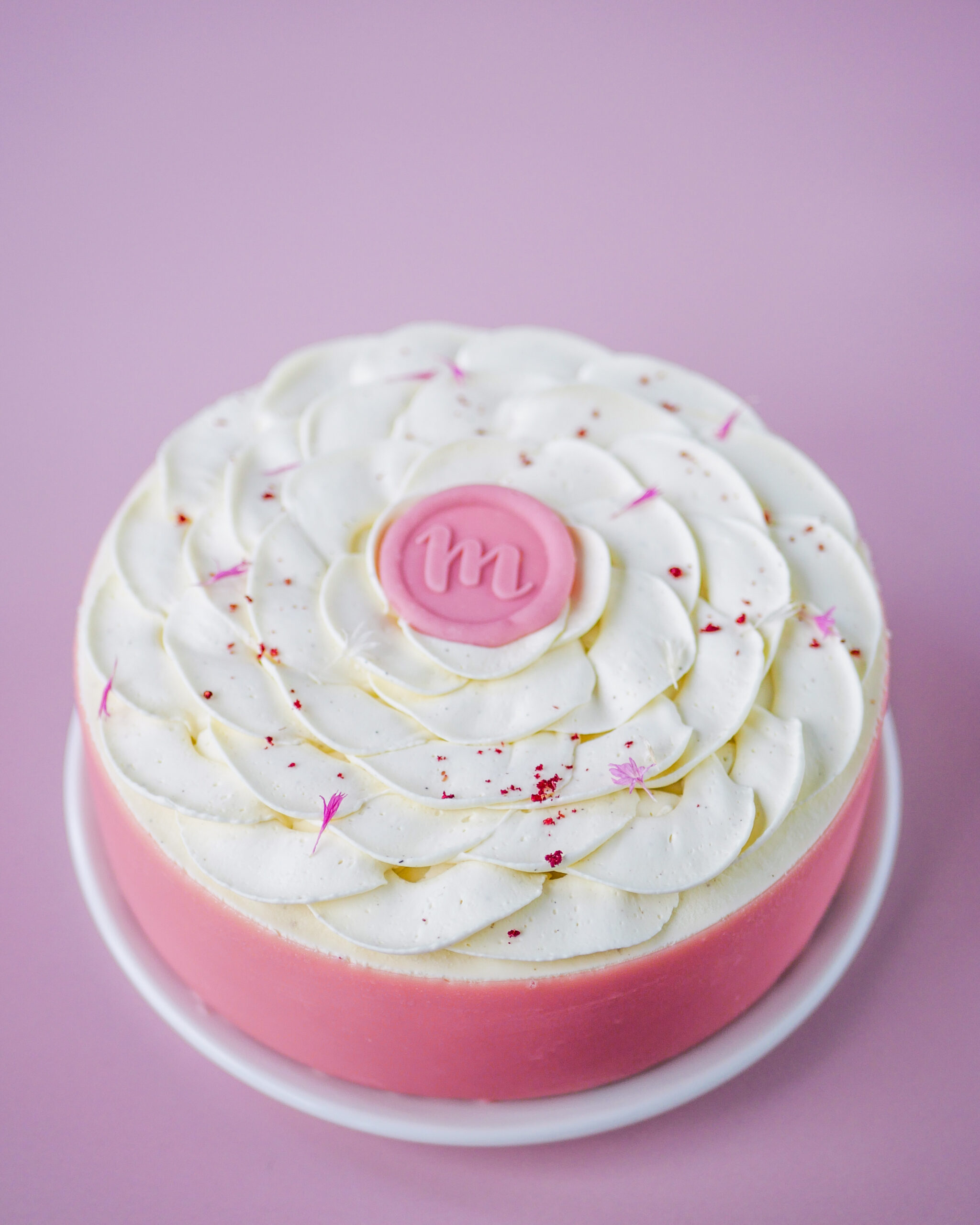 L'entremets Pistache & framboise